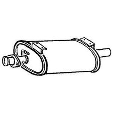 Centre pipe silencer - pipe, for