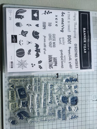 Stampin stamp set - up,