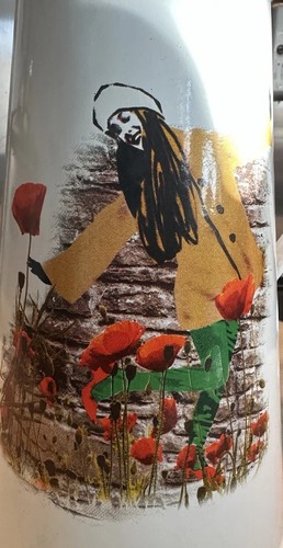 Feng poppies metal - poppies, jug