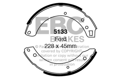 Ebc 5133 brake shoe set - 5133,