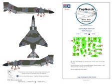 TopNotch RAF Phantom FG.2 camouflage scheme vinyl mask set
