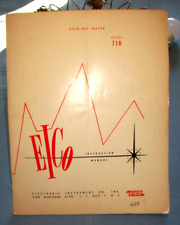 EICO Manual model 710 Grid Dip Meter Original Instruction + Assembly Manual