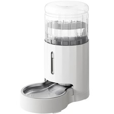 JUNSPOW 4L Cat Water Dispensers with Stainless Steel Bowl, Automatic Feeders
