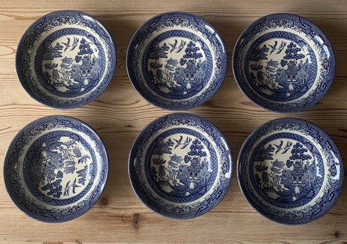 Churchill blue willow set - churchill, of