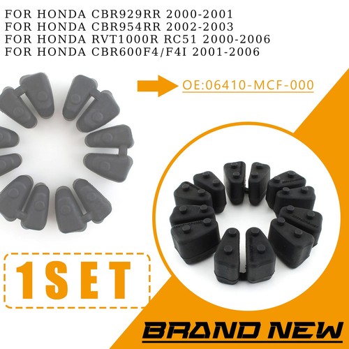 Rear wheel damper set rubbers - rear,