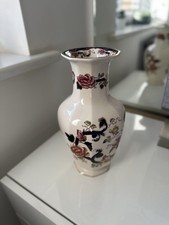 Masons Ironstone Blue Mandalay Printed & Hand Painted Vase