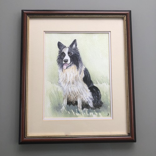 Framed watercolour painting - watercolour,