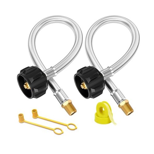 Stainless steel propane hose - stainless,