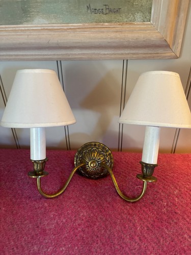 Vintage brass double - brass, wall