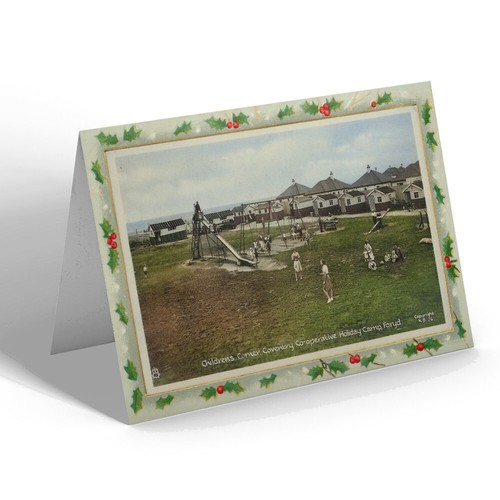 Xmas notelet vintage wales - vintage,