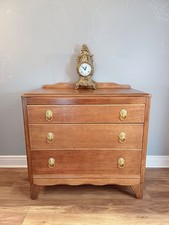 Upcycled / Restored Harris Lebus Chest Of Drawers With Gold Handles