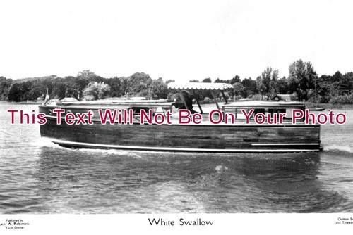 3417 white swallow boat - 3417,