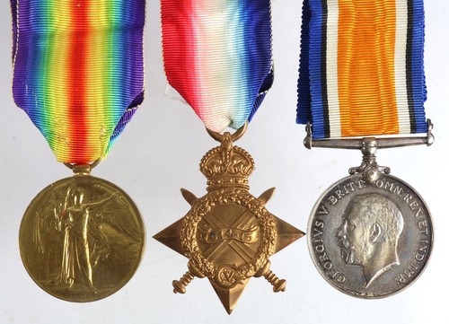 World war medal trio 1914 - world,
