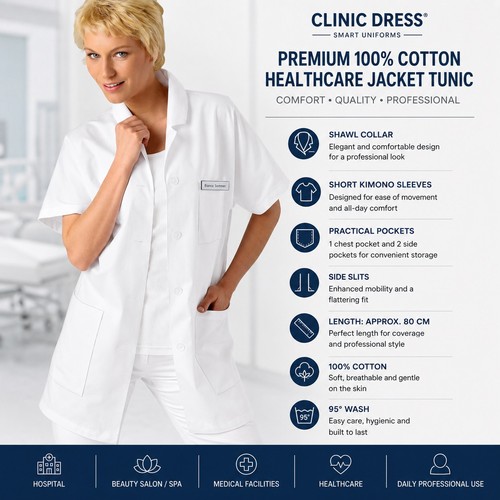 Womens healthcare tunic - tunic, jacket