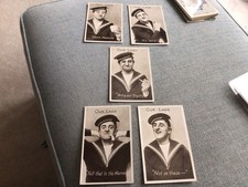 FIVE ORIGINAL VINTAGE POSTCARD PHOTOS HMS DREADNOUGHT ON SAILORS CAP NAME TALLY