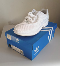 Adidas Original ZX Flux Torsion B34004 Trainers Woven White Size UK 9