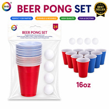 24pc Beer Pong Set 16oz Party