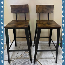 Industrial Bar Stools Set of 2