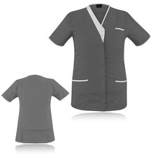 Womens Tunic Nurses Uniform Vet Salon Beauty Medical Dental Therapist Healthcare