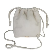 Zadig & Voltaire Crossbody Bag Off White Rock To Go Leather Drawstring Pouch