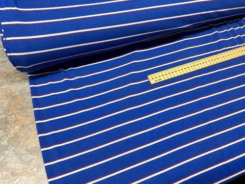 Stripe cotton blend jersey