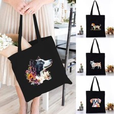 Printed dog Canvas Shopping