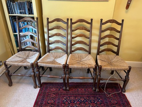 Set ladderback dining - set, 4