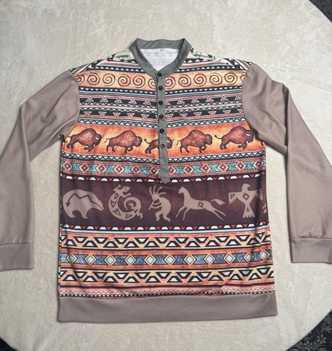 Mens aztec graphic - aztec,