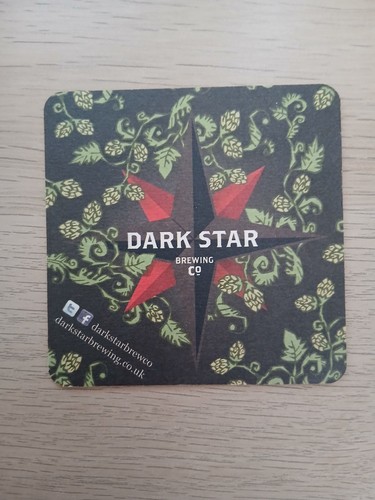 Dark star brewing beer mat - star,