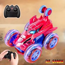 Spiderman RC Stunt Car Remote Control Cars Toys for Boys Girls Birthday Gifts UK