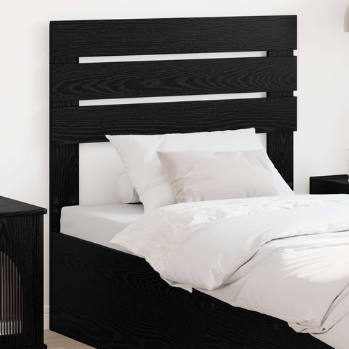 Vidaxl headboard black oak - headboard,