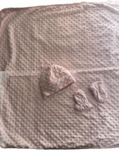 Baby Girls Pink  4 Piece Shawl  0.3mths