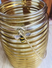 Next Honeycomb/Bee Charm crystal Glass Lantern/Jar Ornament home decor