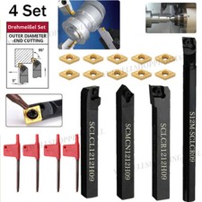 4 Set 12mm Shank Lathe Turning