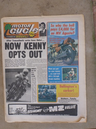 Motor cycle news paper - uk,