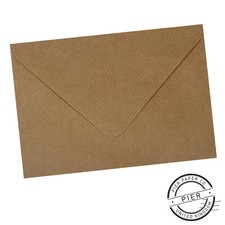 100 Brown Ribbed Envelopes