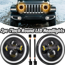 Pair 7" Inch LED Headlights