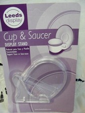 Classic cup & saucer display stand clear 