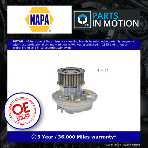 Water pump fits vauxhall omega - pump,