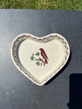 Emma Bridgewater Joy Robin Small Heart Baker
