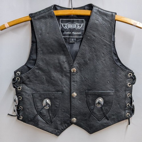 Vintage childs black leather - vintage,