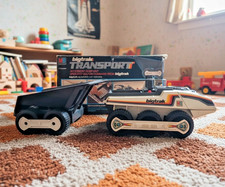 Vintage MB Bigtrak & Transport Dump Unit (Boxed)   Retro Cool Programmable Toy. 