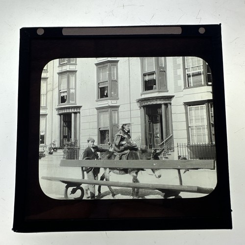 Antique magic lantern slide - antique,
