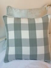 laura  Ashley Cushion Cover Laura Ashley Mitford duck egg Fabric 16" piped