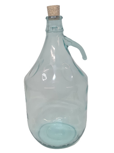 Glass demijohn with cork - glass,