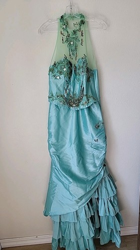 Vtg taffeta formal - dress, size