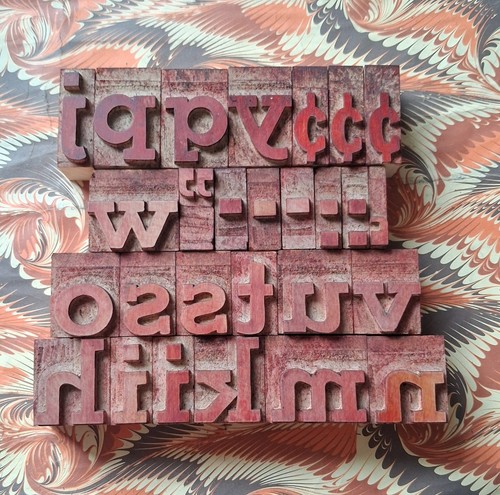 Wooden lower case letterpress - case,