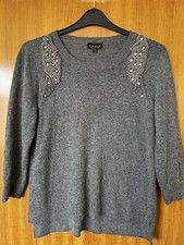 Vintage Never Worn Topshop Angora Mix Sweater Jumper w/ Rhinestones - UK10