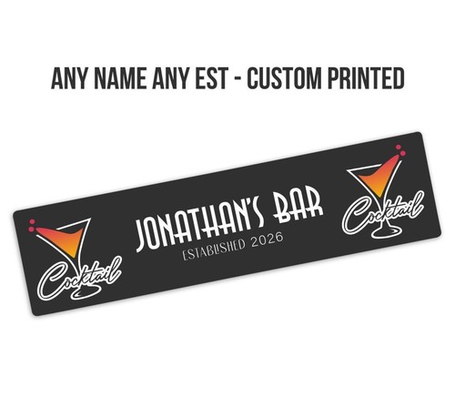 Personalised bar runner - personalised,