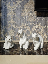 Set Of 3 Lladro Polar Bears